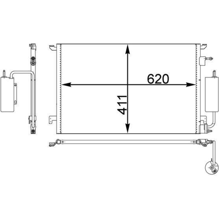 MAHLE Kondensator, Klimaanlage AC 295 000P MAHLE Kondensator, Klimaanlage AC 295 000P
