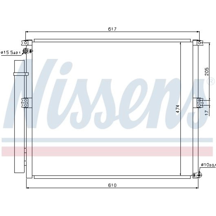 Nissens Klimakondensator PKW 940106