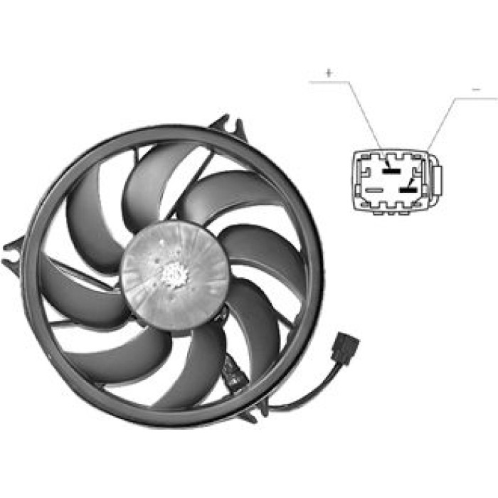 Van Wezel Kühlerlüfter 4028747 Van Wezel Kühlerlüfter 4028747