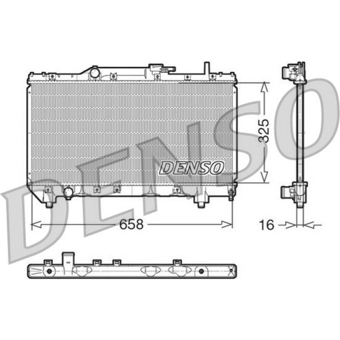Denso Motorkühler DRM50028 Denso Motorkühler DRM50028