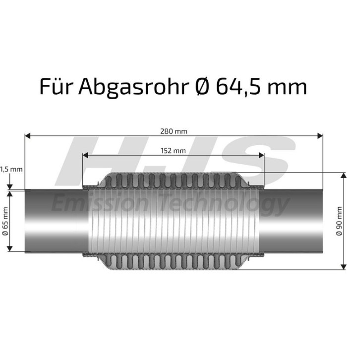 Flexrohr, Abgasanlage 83 00 8441 Flexrohr, Abgasanlage 83 00 8441