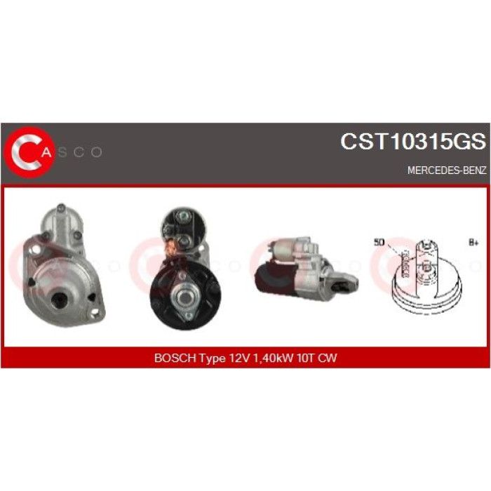CASCO Anlasser CST10315GS CASCO Anlasser CST10315GS