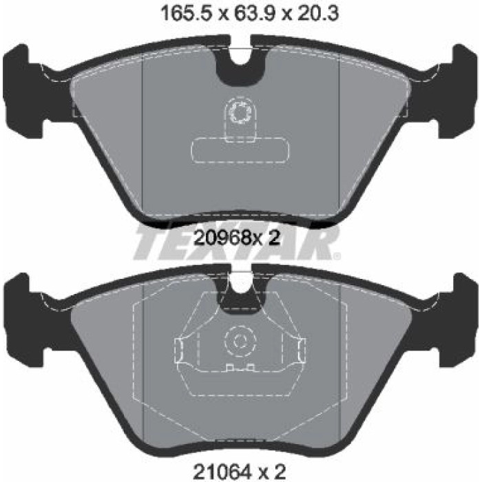 Textar Bremsbelagsatz 2096801 Textar Bremsbelagsatz 2096801