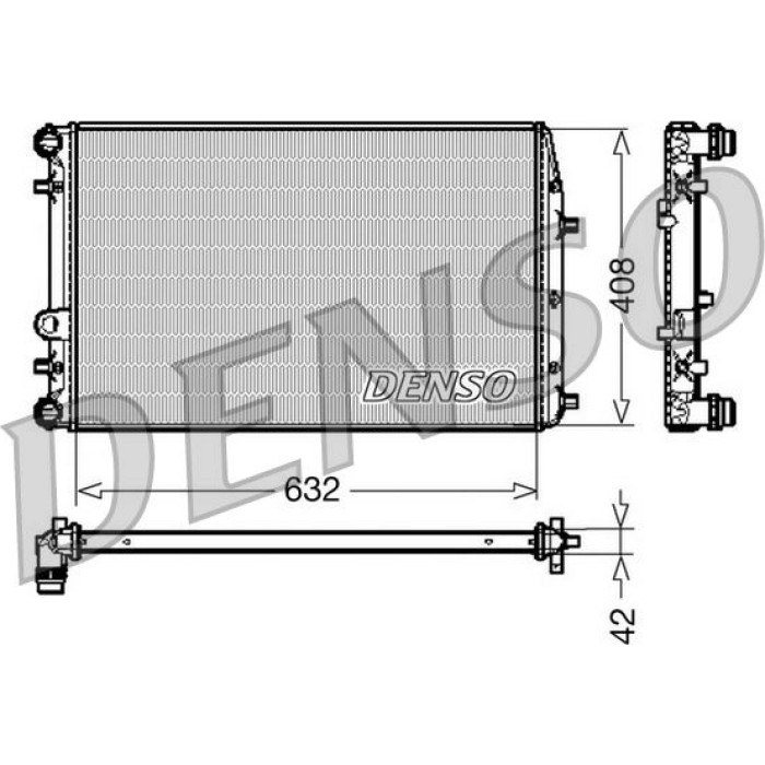 Denso Motorkühler DRM26011 Denso Motorkühler DRM26011