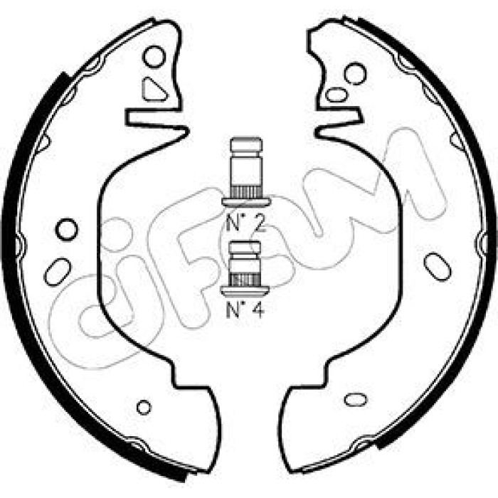 CIFAM Bremsbackensatz 153-126 CIFAM Bremsbackensatz 153-126