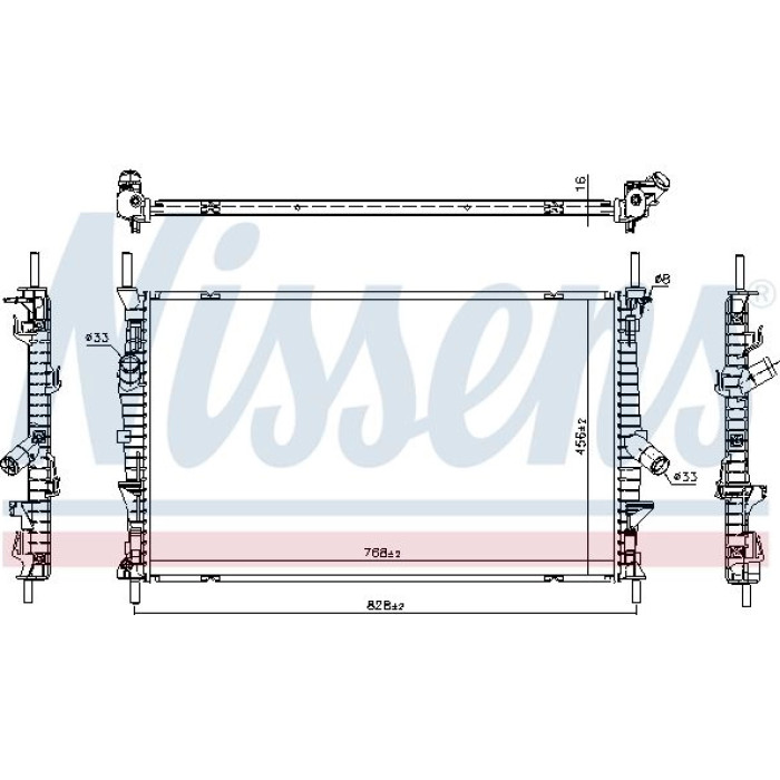 Nissens Wasserkühler PKW 66861 Nissens Wasserkühler PKW 66861