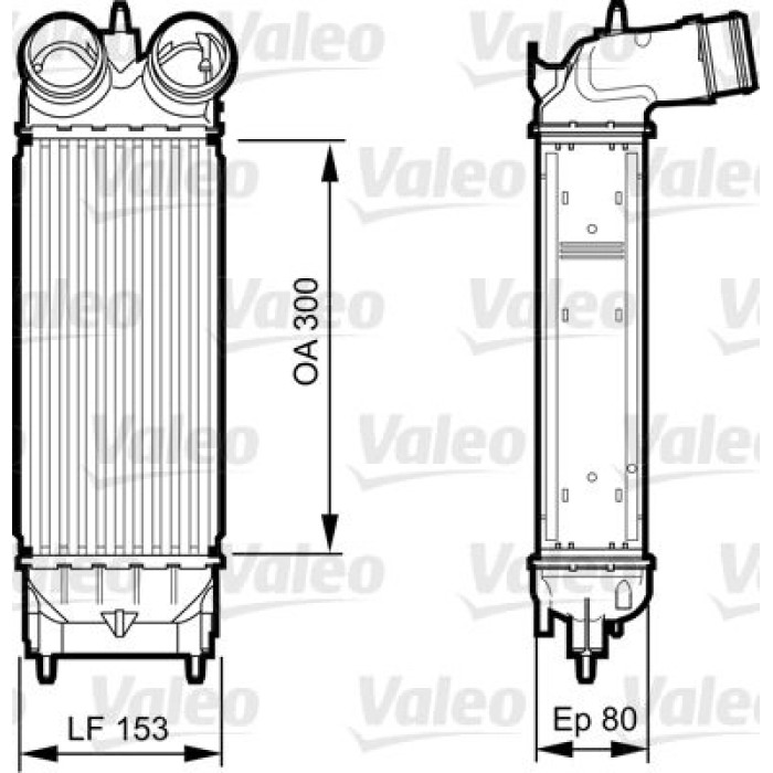 Valeo Ladeluftkühler 818244 Valeo Ladeluftkühler 818244