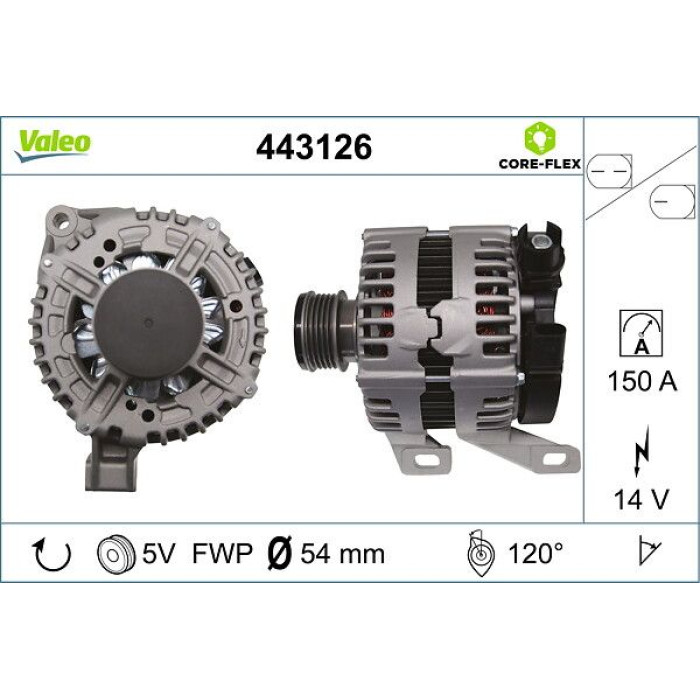 Valeo Lichtmaschine 443126 Valeo Lichtmaschine 443126