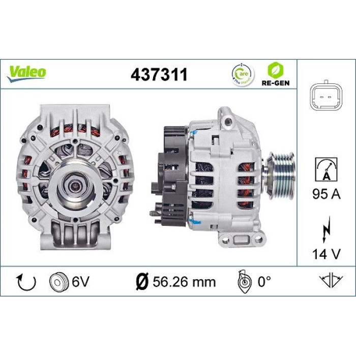 Valeo Lichtmaschine 437311 Valeo Lichtmaschine 437311