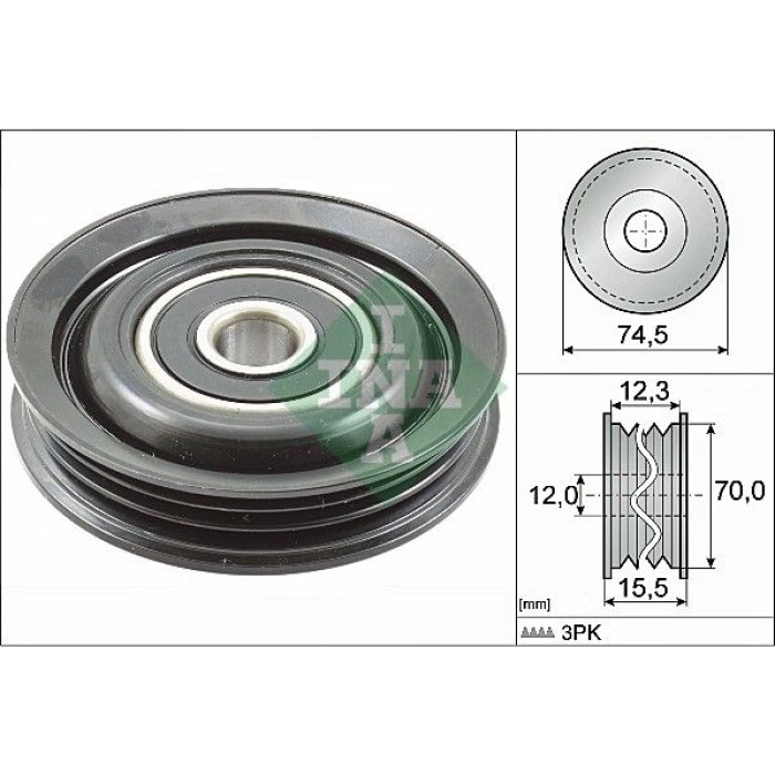 Umlenk-/Führungsrolle, Keilrippenriemen 532 0786 10 Umlenk-/Führungsrolle, Keilrippenriemen 532 0786 10