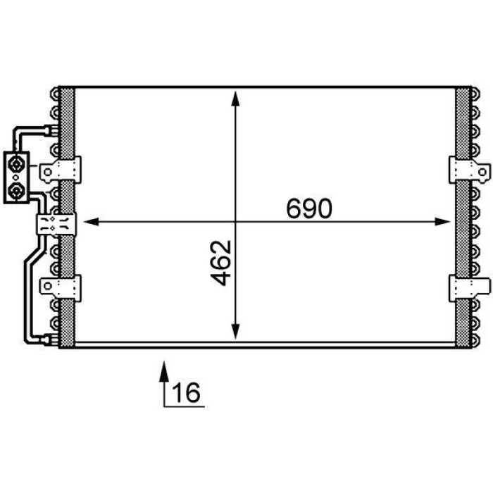 MAHLE Kondensator, Klimaanlage AC 152 000S