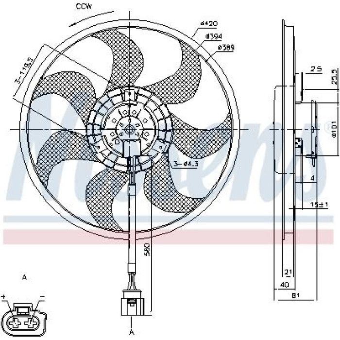Nissens Kühlerlüfter PKW 85805 Nissens Kühlerlüfter PKW 85805