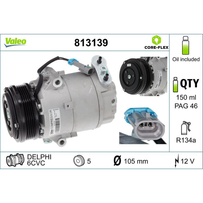 Valeo Kompressor 813139 Valeo Kompressor 813139