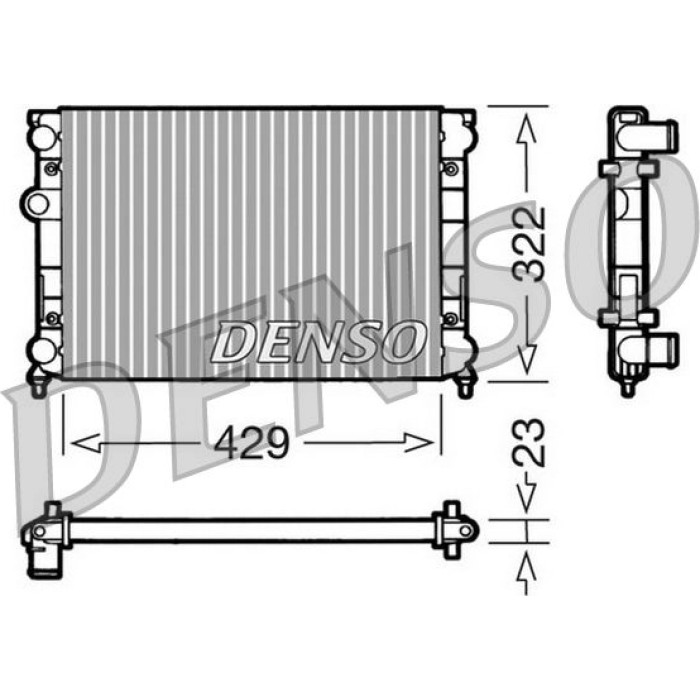 Denso Motorkühler DRM32007 Denso Motorkühler DRM32007