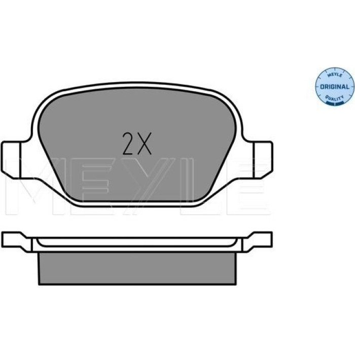 MEYLE Bremsbelagsatz Alfa Mito 0,9-1,4 08 252523717 MEYLE Bremsbelagsatz Alfa Mito 0,9-1,4 08 252523717