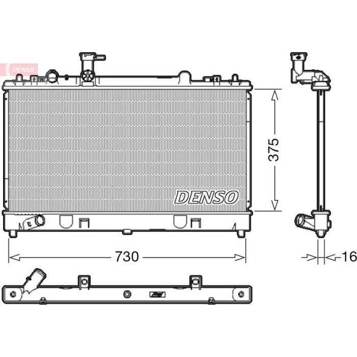 Denso Motorkühler DRM44037 Denso Motorkühler DRM44037