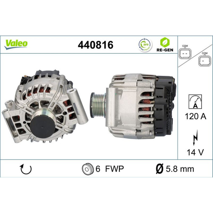 Valeo Lichtmaschine 440816 Valeo Lichtmaschine 440816