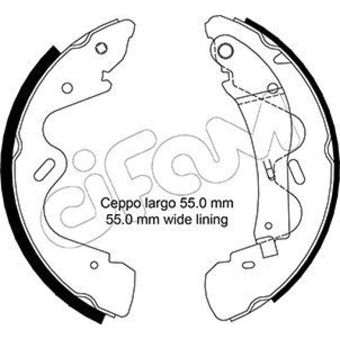 CIFAM Bremsbackensatz 153-291 CIFAM Bremsbackensatz 153-291