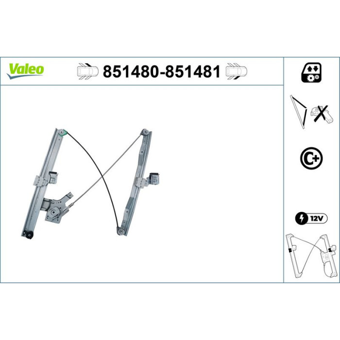 VALEO 851481 Fensterheber VALEO 851481 Fensterheber