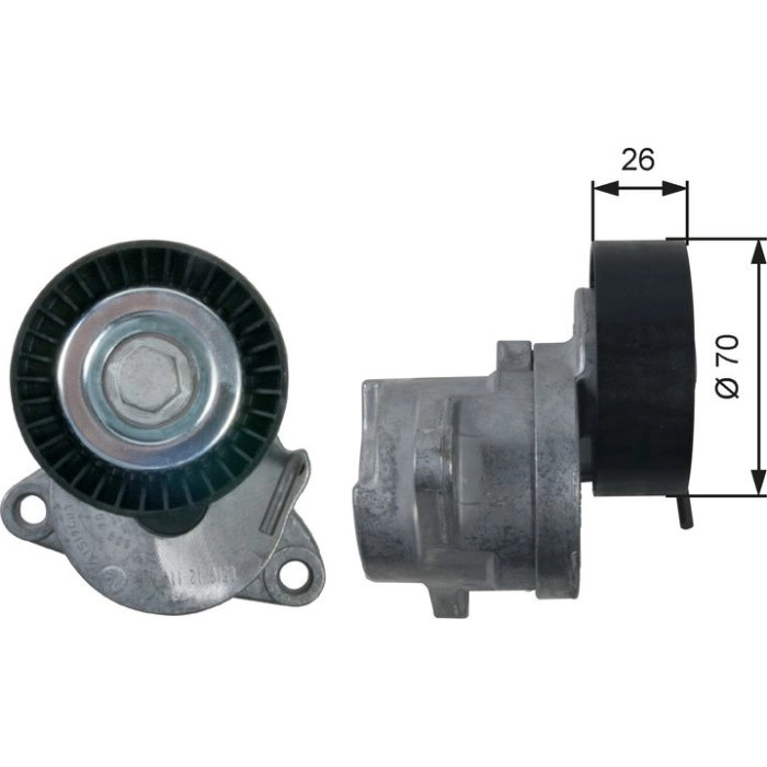 Gates Spannrolle T39164 Gates Spannrolle T39164