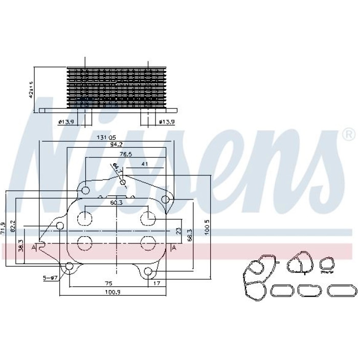 Nissens Ölkühler PKW 90670 Nissens Ölkühler PKW 90670