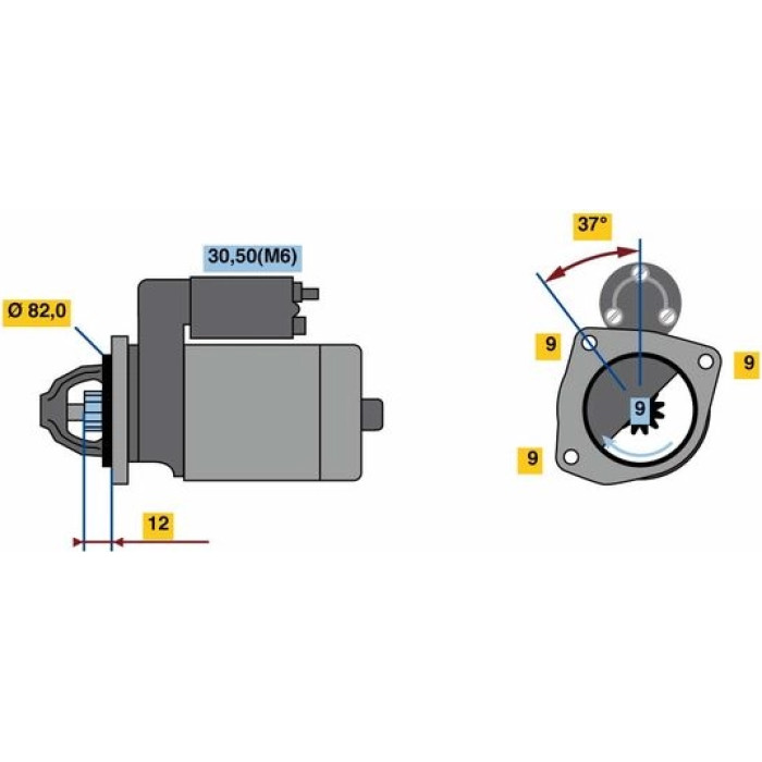 Bosch Anlasser 0001109336 Bosch Anlasser 0001109336