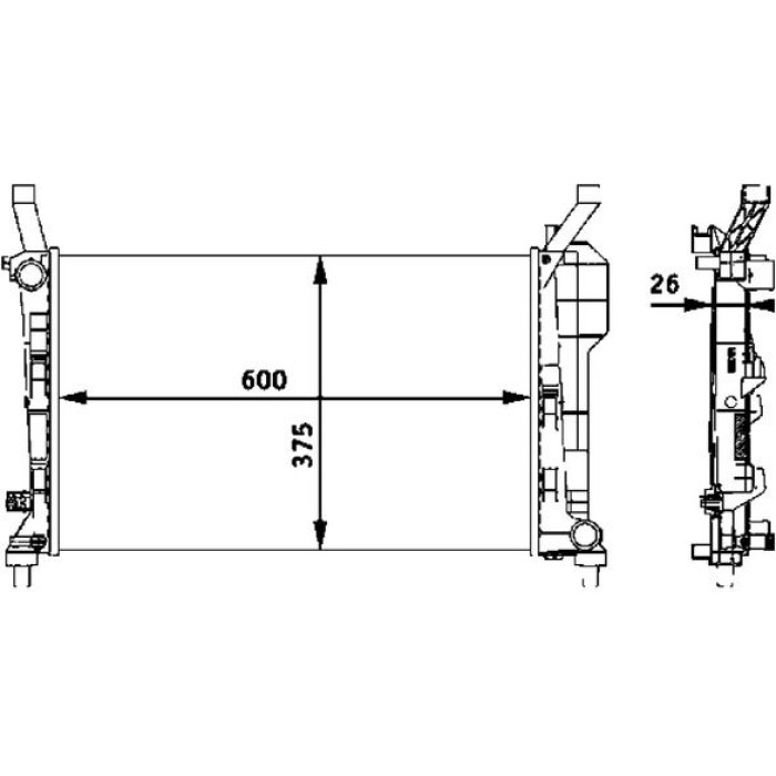 MAHLE Kühler, Motorkühlung CR 660 000P MAHLE Kühler, Motorkühlung CR 660 000P