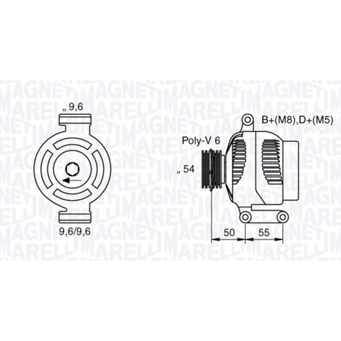Magneti Marelli Lichtmaschine 063377024010 Magneti Marelli Lichtmaschine 063377024010