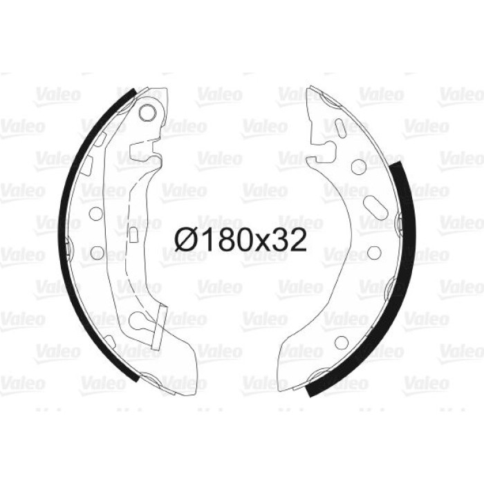 Valeo Bremsbacken 562085