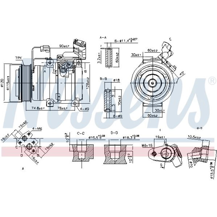 Nissens Klimakompressor PKW 89586 Nissens Klimakompressor PKW 89586