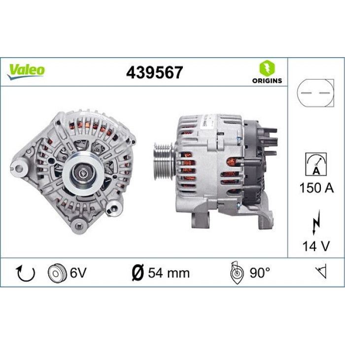 Valeo Lichtmaschine 439567 Valeo Lichtmaschine 439567
