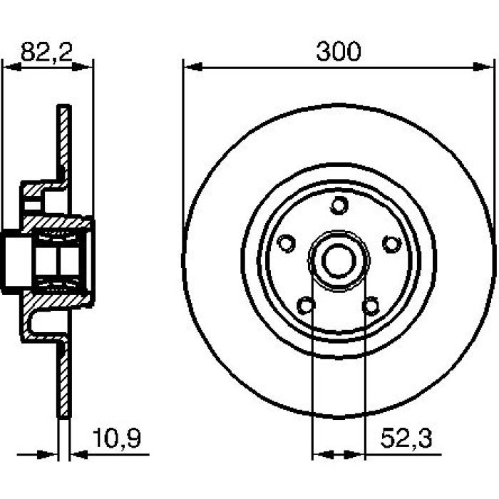Bosch Bremsscheibe 0 986 479 280 Bosch Bremsscheibe 0 986 479 280