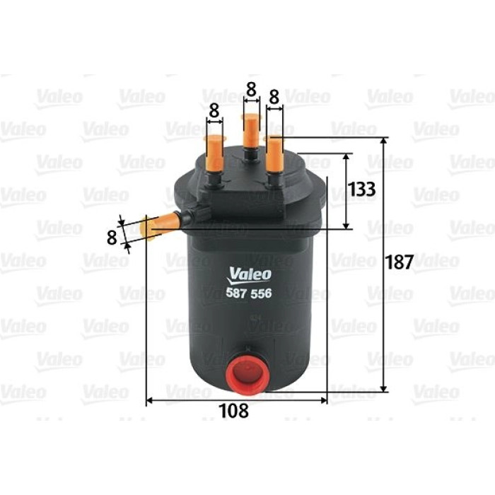 Valeo Kraftstofffilter 587556 Valeo Kraftstofffilter 587556