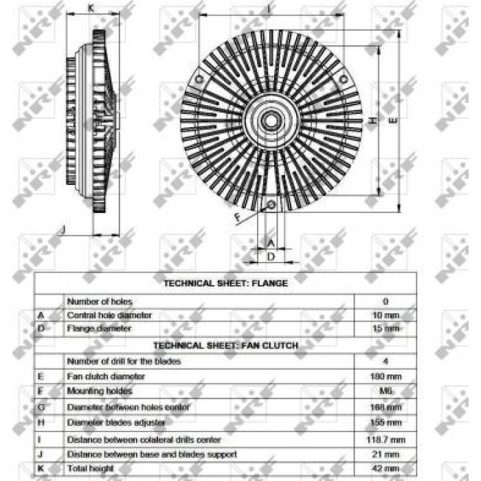 NRF Lüfterkupplung 49532 NRF Lüfterkupplung 49532