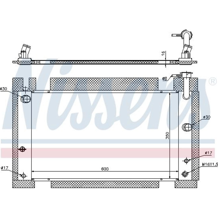 Nissens Wasserkühler PKW 646809 Nissens Wasserkühler PKW 646809