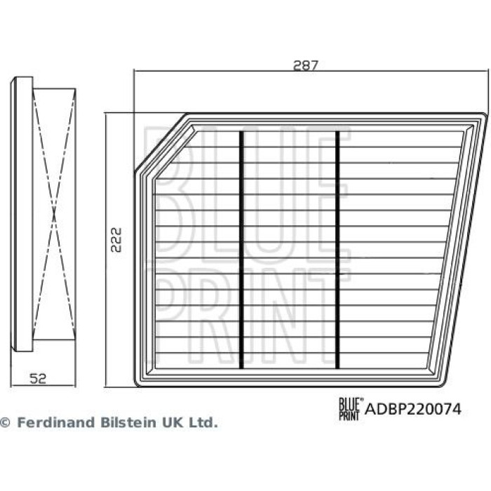 BLUE PRINT Luftfilter ADBP220074 BLUE PRINT Luftfilter ADBP220074