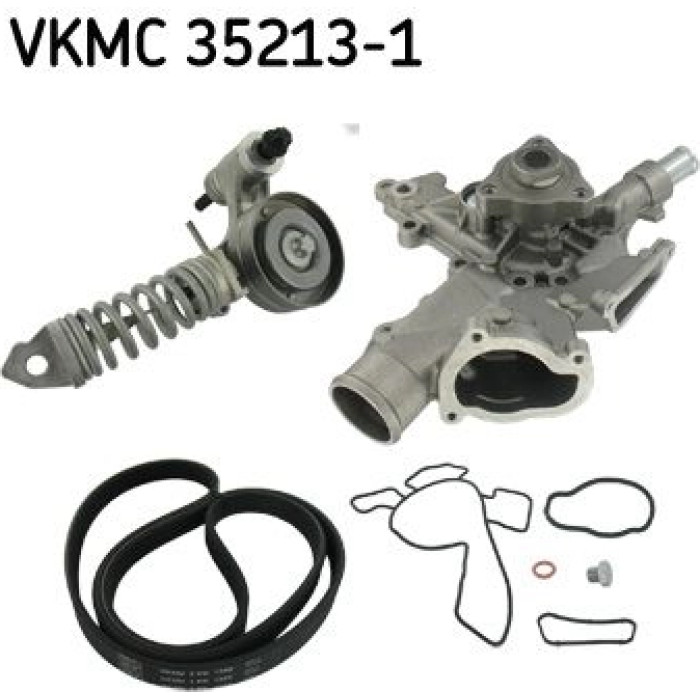 SKF Keilrippenriemensatz mit Wasserpumpe VKMC 35213-1