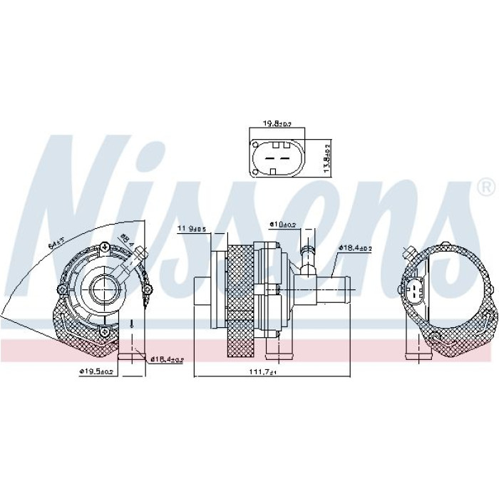 Nissens Wasserpumpe / Kühlmittelpumpe 831378 Nissens Wasserpumpe / Kühlmittelpumpe 831378