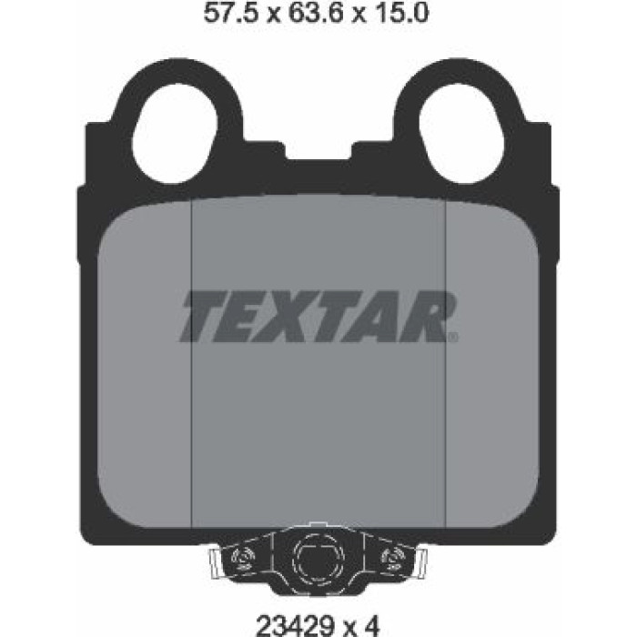 Textar Bremsbelagsatz 2342901 Textar Bremsbelagsatz 2342901