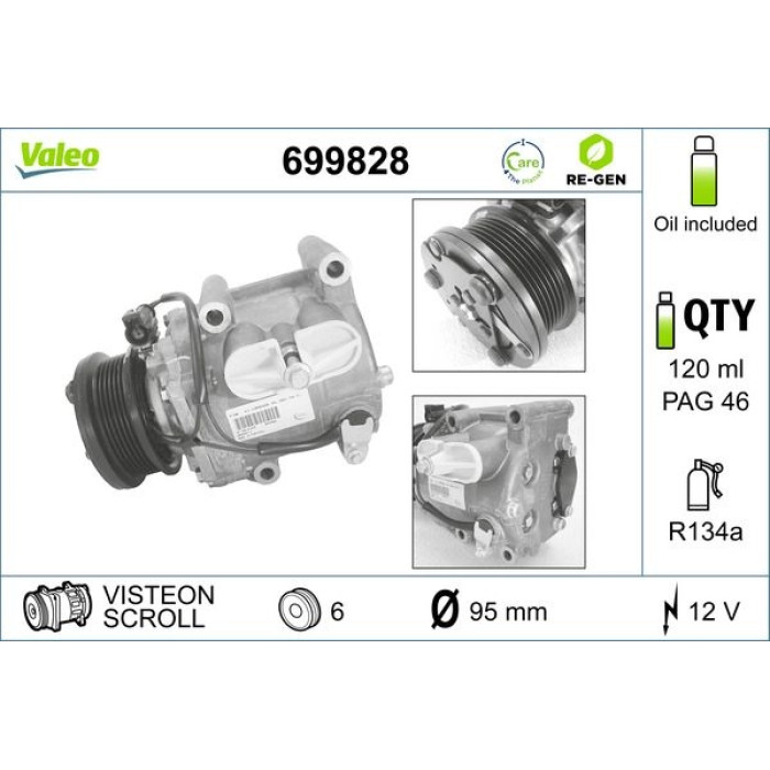 Valeo Kompressor 699828 Valeo Kompressor 699828