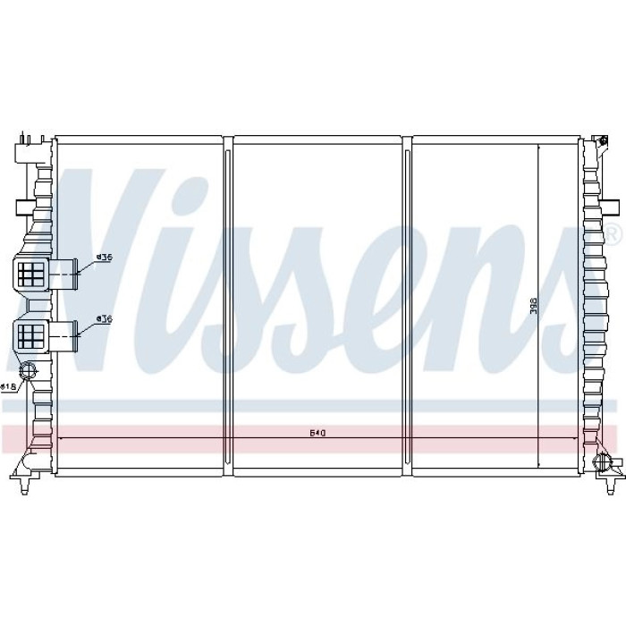 Nissens Wasserkühler PKW 63749 Nissens Wasserkühler PKW 63749