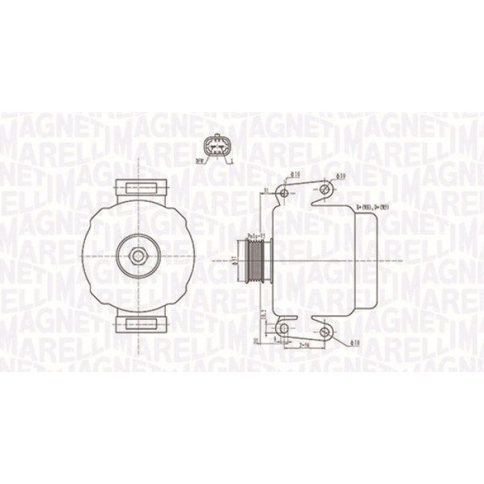 Magneti Marelli Lichtmaschine 063731592010