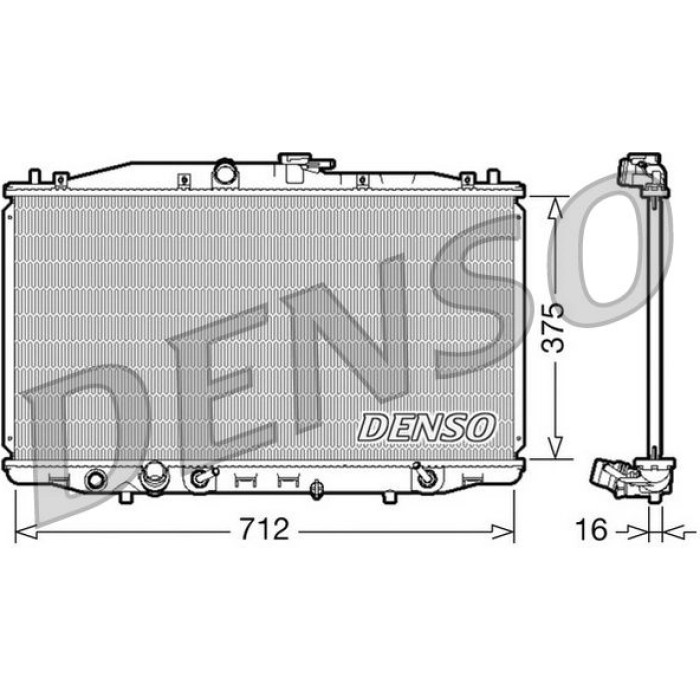Denso Motorkühler DRM40022 Denso Motorkühler DRM40022