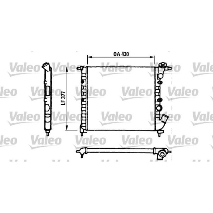 Valeo Motorkühler 730055 Valeo Motorkühler 730055