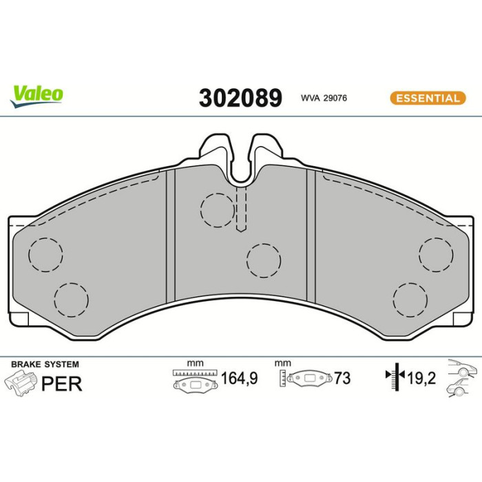 Valeo Bremsbelagsatz 302089