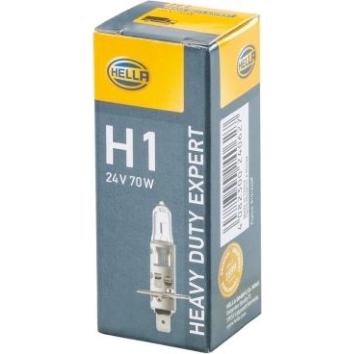 8GH 002 089-491 HELLA Halogenlampe H1 24 V 70 W Sockel P14,5s Heavy Duty Expert – 8GH 002 089-491