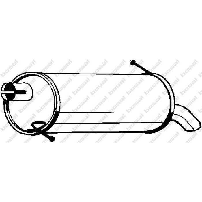 Bosal Schalldämpfer 154-323 Bosal Schalldämpfer 154-323