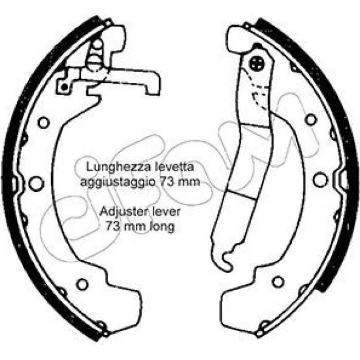 CIFAM Bremsbackensatz 153-466 CIFAM Bremsbackensatz 153-466