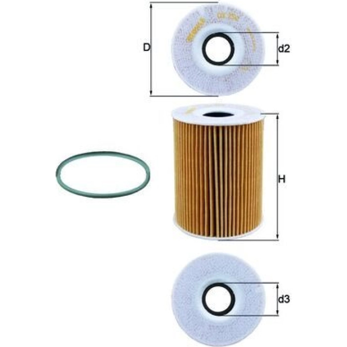 Mahle Original Ölfilter OX 254D4 Mahle Original Ölfilter OX 254D4