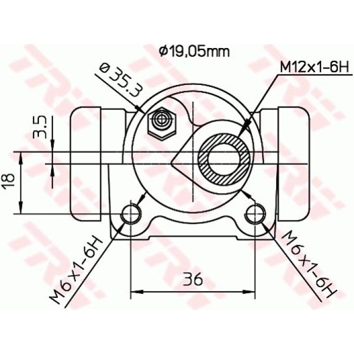 TRW Radbremszylinder BWD301 TRW Radbremszylinder BWD301